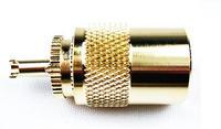FF02001 Gold Uhf Male Connector 1