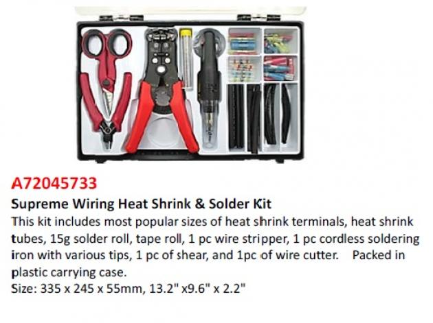 Supreme Wiring Heat Shrink & Solder Kit 1