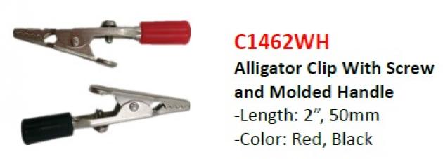Alligator Clip With Screw and Molded Handle 1