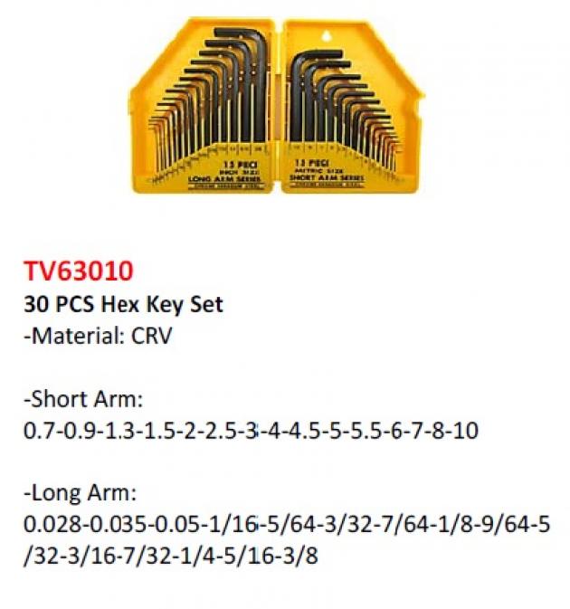 30 pcs Hex Key Set 1