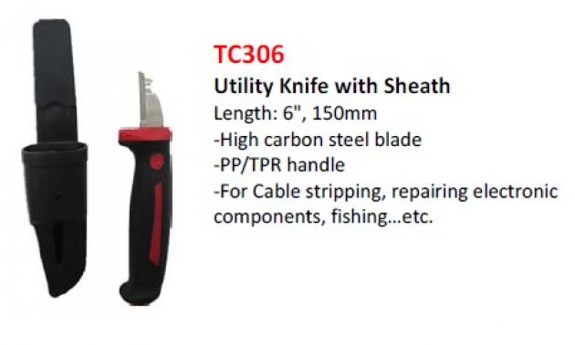Utility Knife with Sheath 1