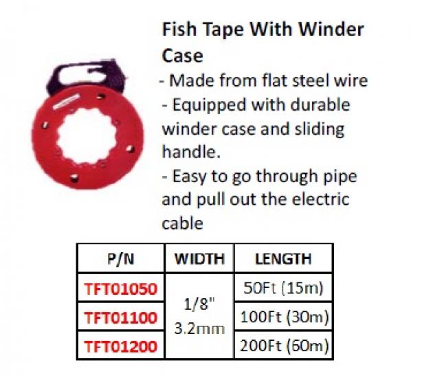 Fish Tape With Winder Case 1
