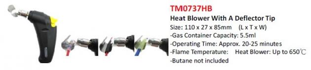 Heat Blower With a Deflector Tip 1