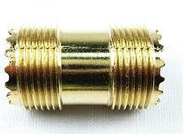 FF02007 Gold Uhf Double Female Connector
