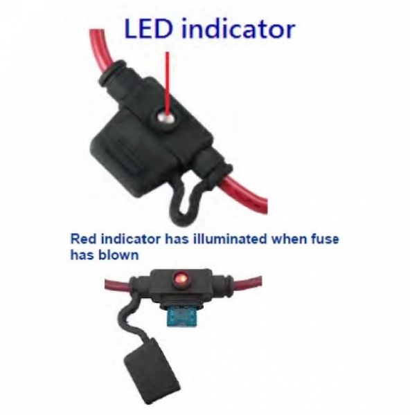 LED Smart Glow Fuseholder for Mini Blade Fuse